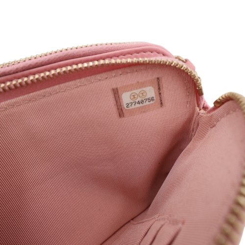 Chanel Double Zip Wallet on Chain WOC Iridescent Rosa Chanel Chanel 19