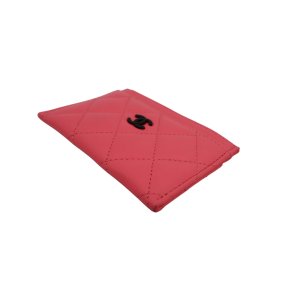 Chanel Kartenetui Lammleder Korallenrosa Chanel Chanel 20