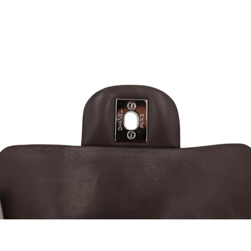 Chanel Mini Square Flap Bag Lambskin Grey SHW Chanel Chanel 16