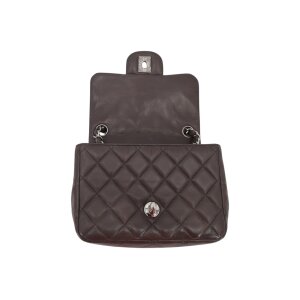 Chanel Mini Square Flap Bag Lambskin Grey SHW Chanel Chanel 30