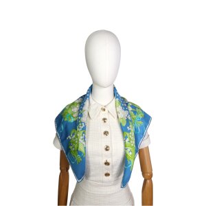 Christian Dior Carré Silk Scarf with Floral Pattern Dior Carre 19