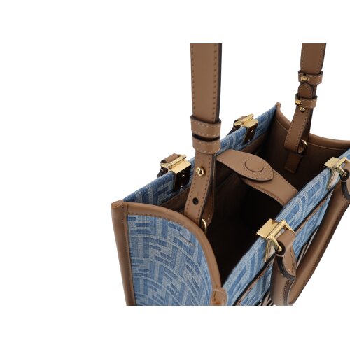 Fendi Sunshine Small Denim Carrier bags Fendi 16