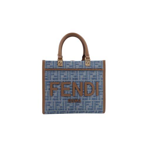 Fendi Sunshine Small Denim Carrier bags Fendi 7