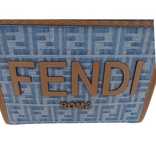 Fendi Sunshine Small Denim Carrier bags Fendi 14