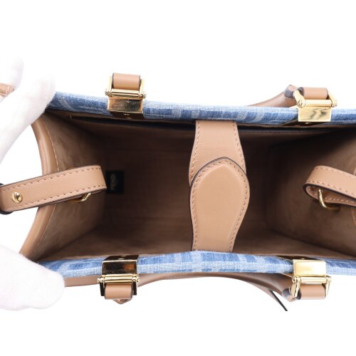 Fendi Sunshine Small Denim Carrier bags Fendi 17