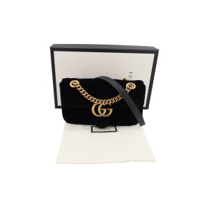Gucci Marmont Mini Samt Schwarz Gucci Gucci 17