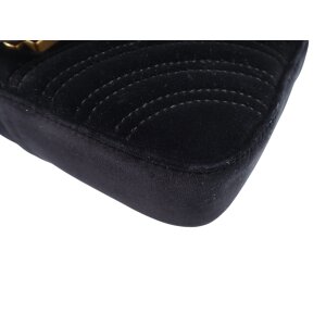 Gucci Marmont Mini Samt Schwarz Gucci Gucci 23