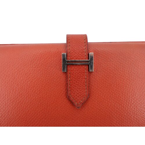 Hermès Bearn Epsom Soufflet Geldbörse Geldbörsen Hermes 6