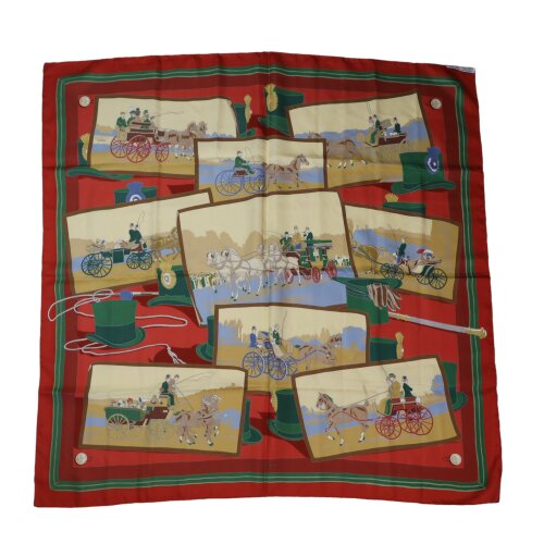 Hermès Carré 90 Carriage and Hat Seide Hermès Hermes 9