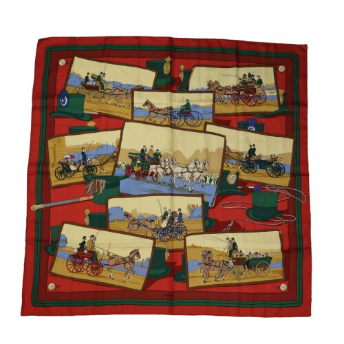 Hermès Carré 90 Carriage and Hat Silk Hermès Hermes