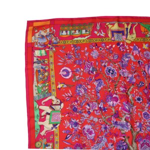Hermès Carré 90 Fantaisies Indiennes Seide Hermès Hermes 23