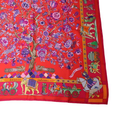 Hermès Carré 90 Fantaisies Indiennes Seide Hermès Hermes 12