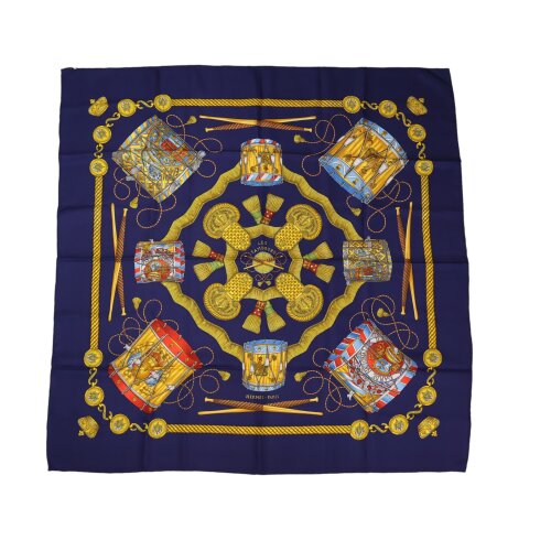 Hermès Carré 90 Les Tambours Silk Hermès Hermes