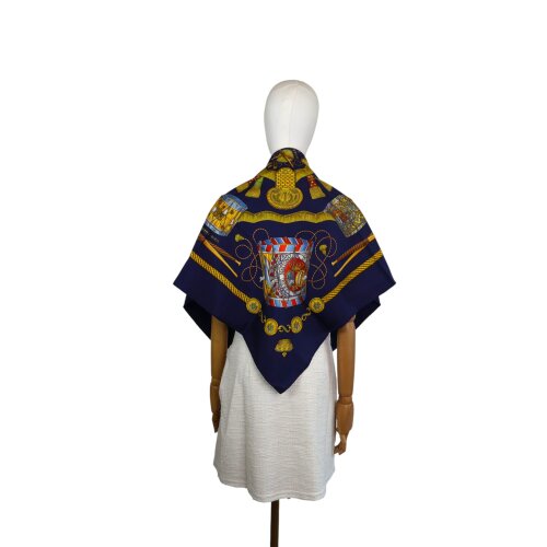 Hermès Carré 90 Les Tambours Silk Hermès Hermes 8