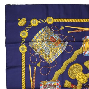 Hermès Carré 90 Les Tambours Seide Tücher und Schals Hermes 21