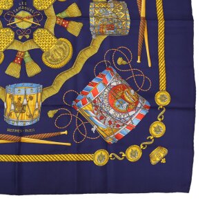 Hermès Carré 90 Les Tambours Silk Hermès Hermes 23