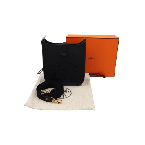 Hermès Evelyne 16 Taurillon Clémence Black Handbags Hermes 6