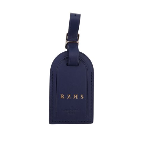 Louis Vuitton Luggage Tag Taschenanhänger Blau Louis Vuitton Louis Vuitton