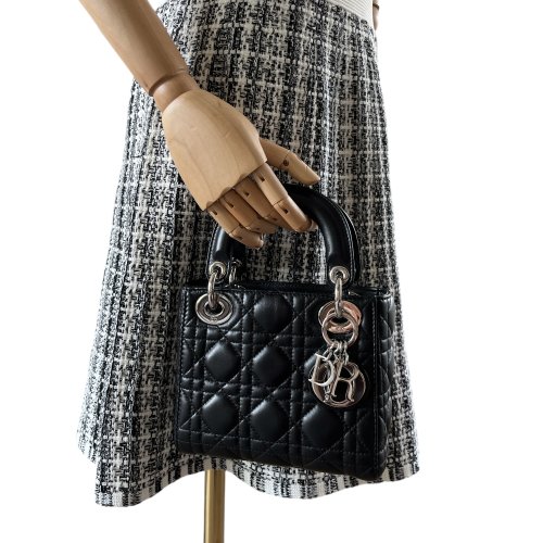 Christian Dior Lady Dior Mini Cannage Schwarz Dior Dior 7
