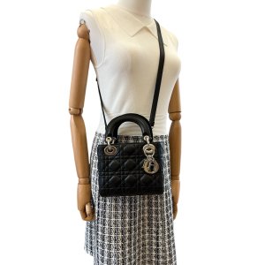 Christian Dior Lady Dior Mini Cannage Schwarz Dior Dior 25