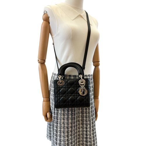 Christian Dior Lady Dior Mini Cannage Schwarz Dior Dior 2