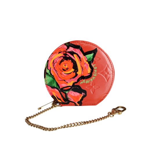 Louis Vuitton Stephen Sprouse Chapeau Roses Coin Pouch Geldbörsen Louis Vuitton