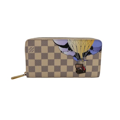 Louis Vuitton Zippy Illustre Balloon Damier Azur Geldbörse Geldbörsen Louis Vuitton